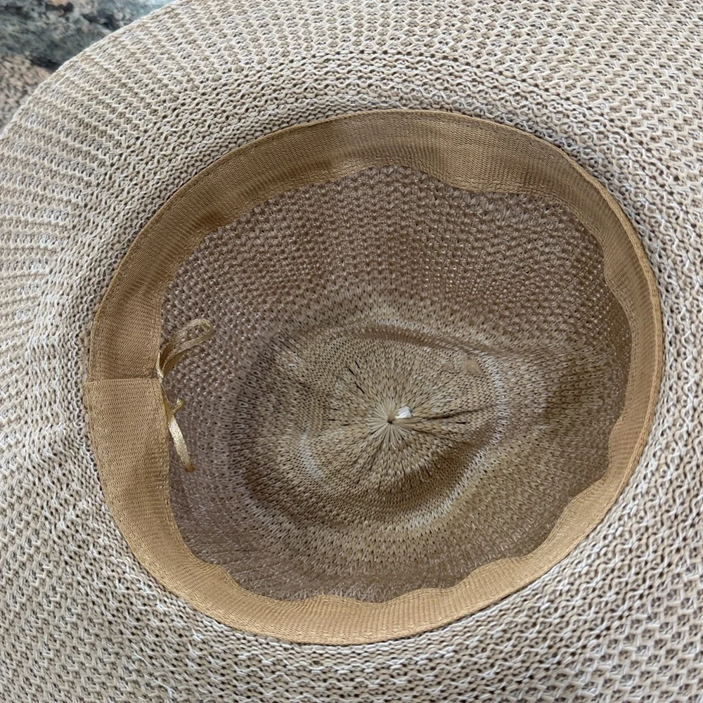 Stylish Beige Woven Hat